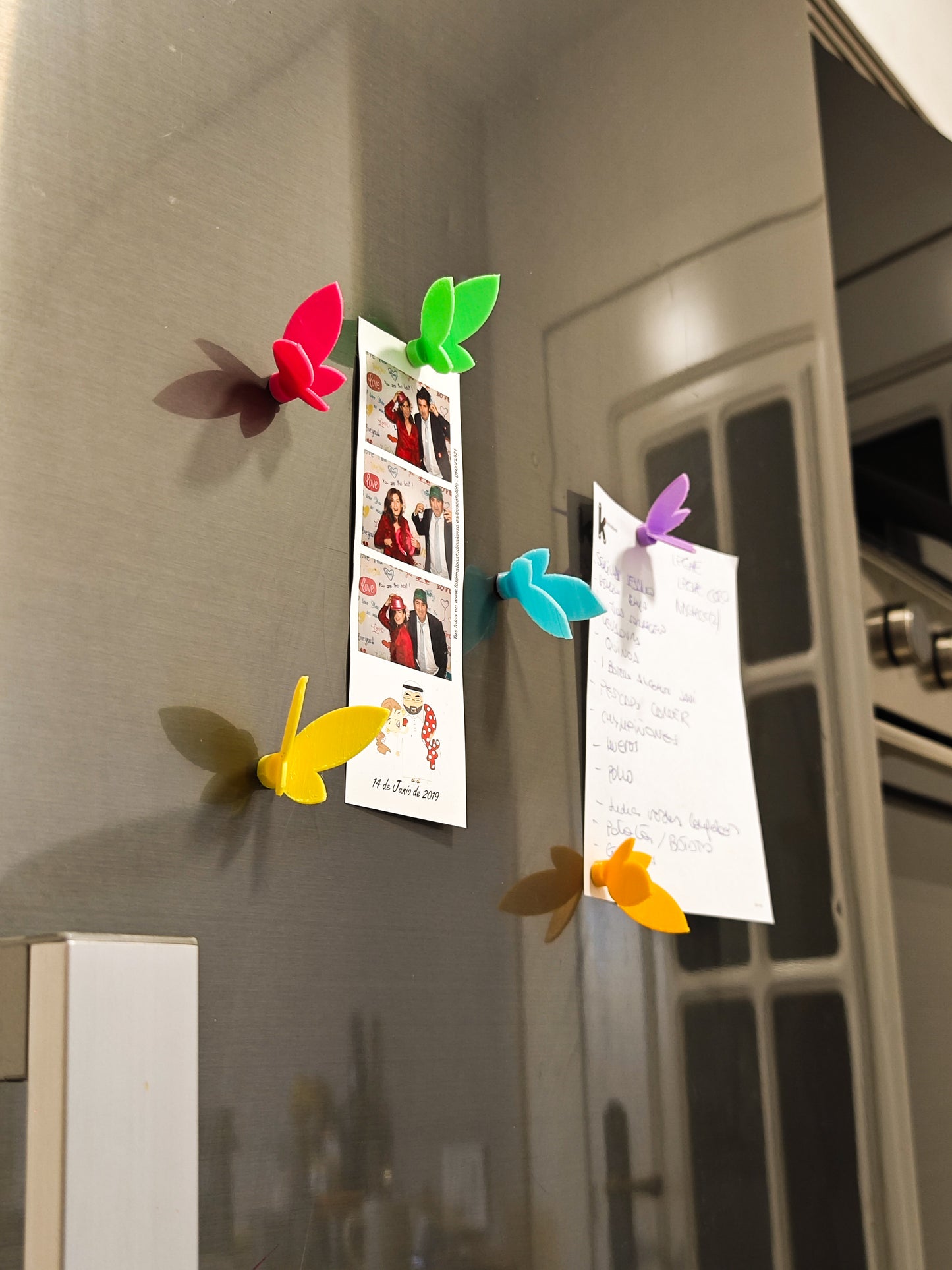 Magnet Schmetterlinge farbenfroh Kühlschrankmagnet 3D Druck