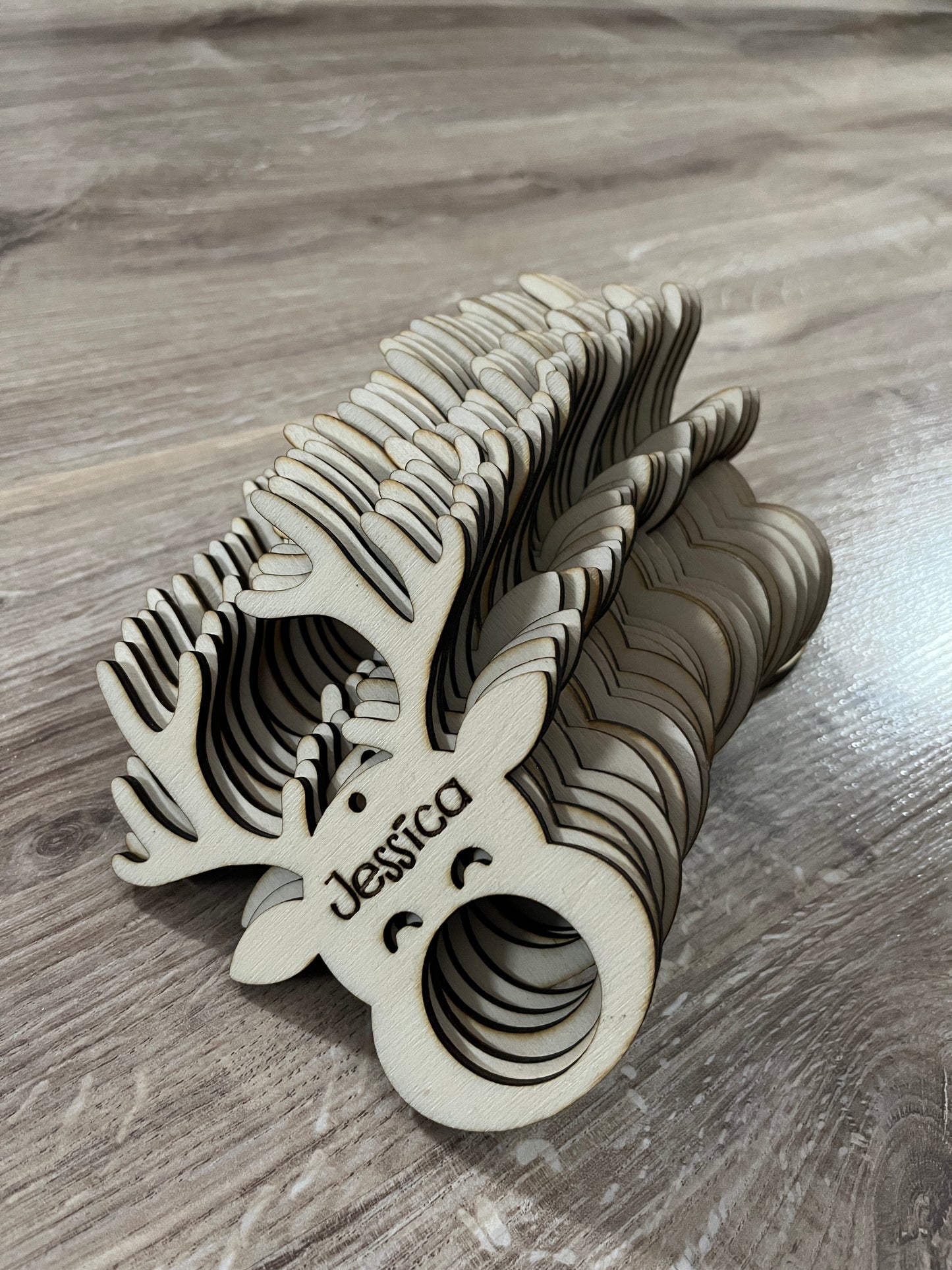 Holz Elch Personalisiert Rentier