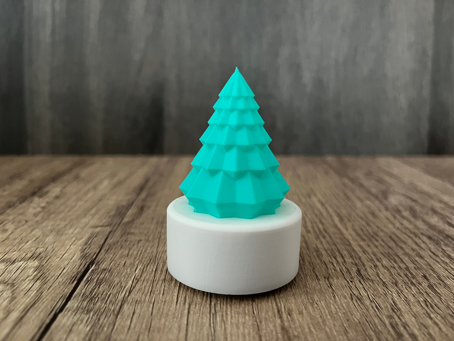 Mini Weihnachtsbaum Teelicht Tanne 3D gedruckt Tannenbäume Weihnachtsbäume LED einzeln Set farbig bunt