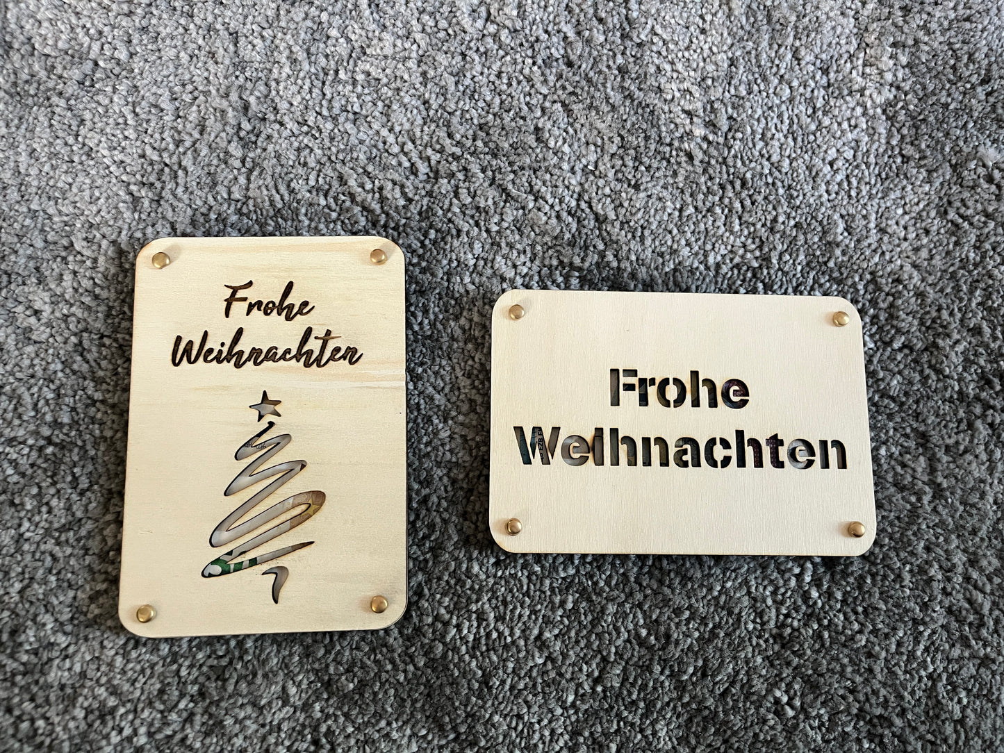Frohe Weihnachten Geldgeschenk Verpackung