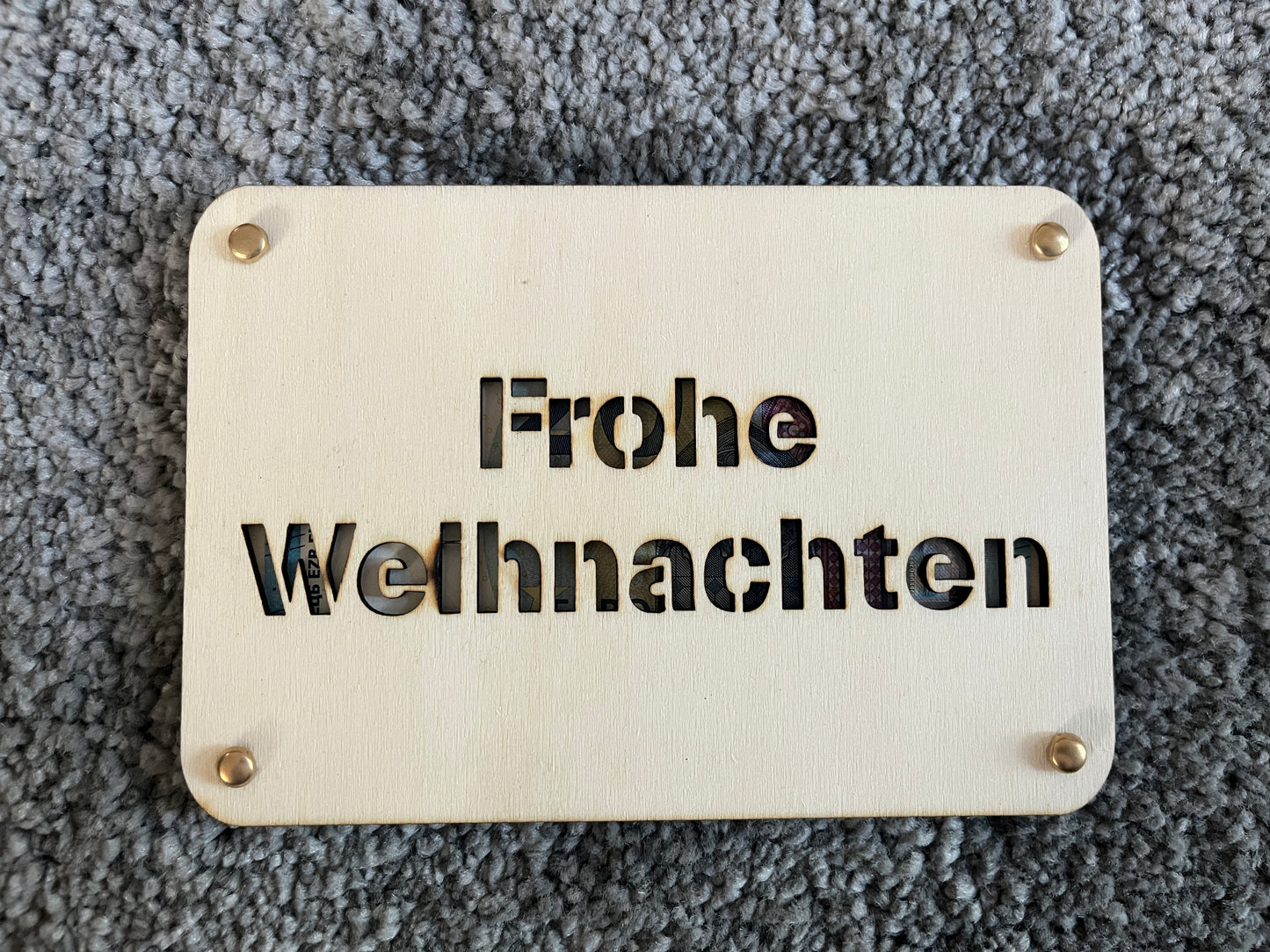 Frohe Weihnachten Geldgeschenk Verpackung