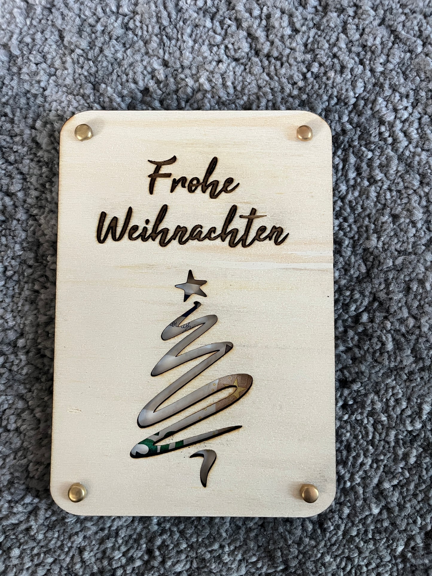 Frohe Weihnachten Geldgeschenk Verpackung