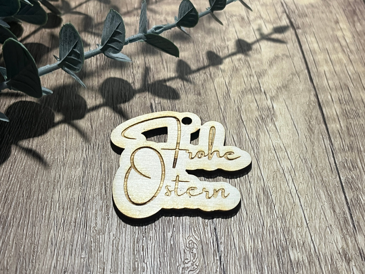 Holz Geschenkanhänger Danke, Alles Liebe, Frohe Ostern, Für dich
