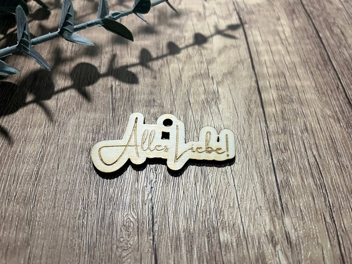Holz Geschenkanhänger Danke, Alles Liebe, Frohe Ostern, Für dich