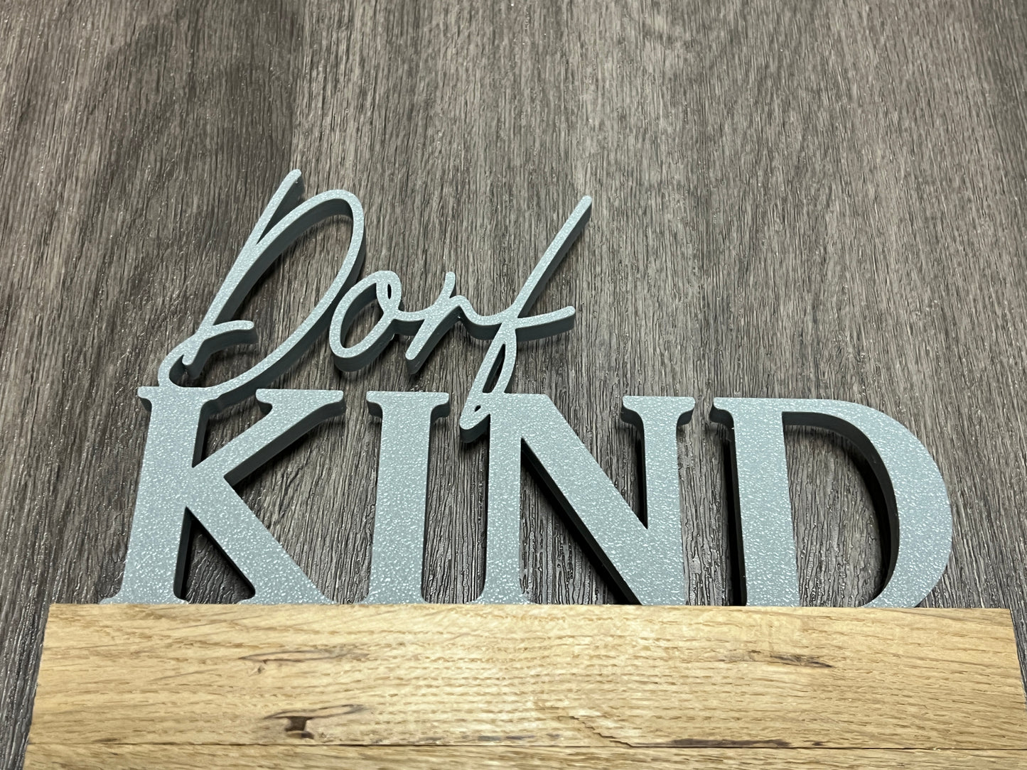 Dorfkind in Wunschfarbe Klötzchen Schriftzug 3D Dekoration Aufsteller in verschiedenen Farben