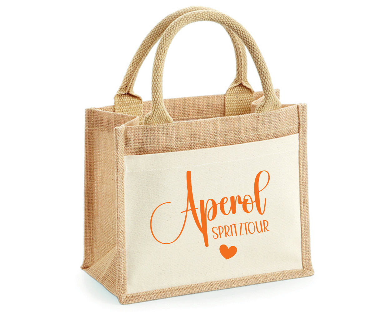 Jutetasche - Aperol Spritztour - Lustiges Geschenk für die beste Freundin