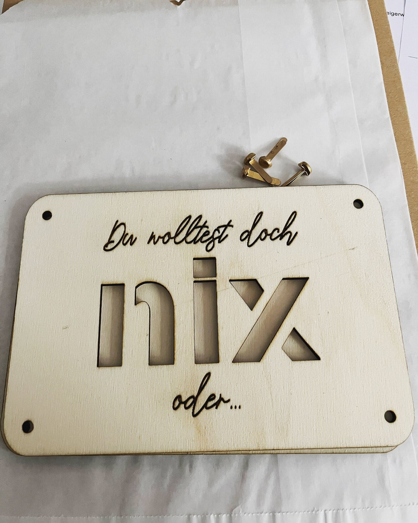 Du wolltest doch nix oder... Geldgeschenk Verpackung