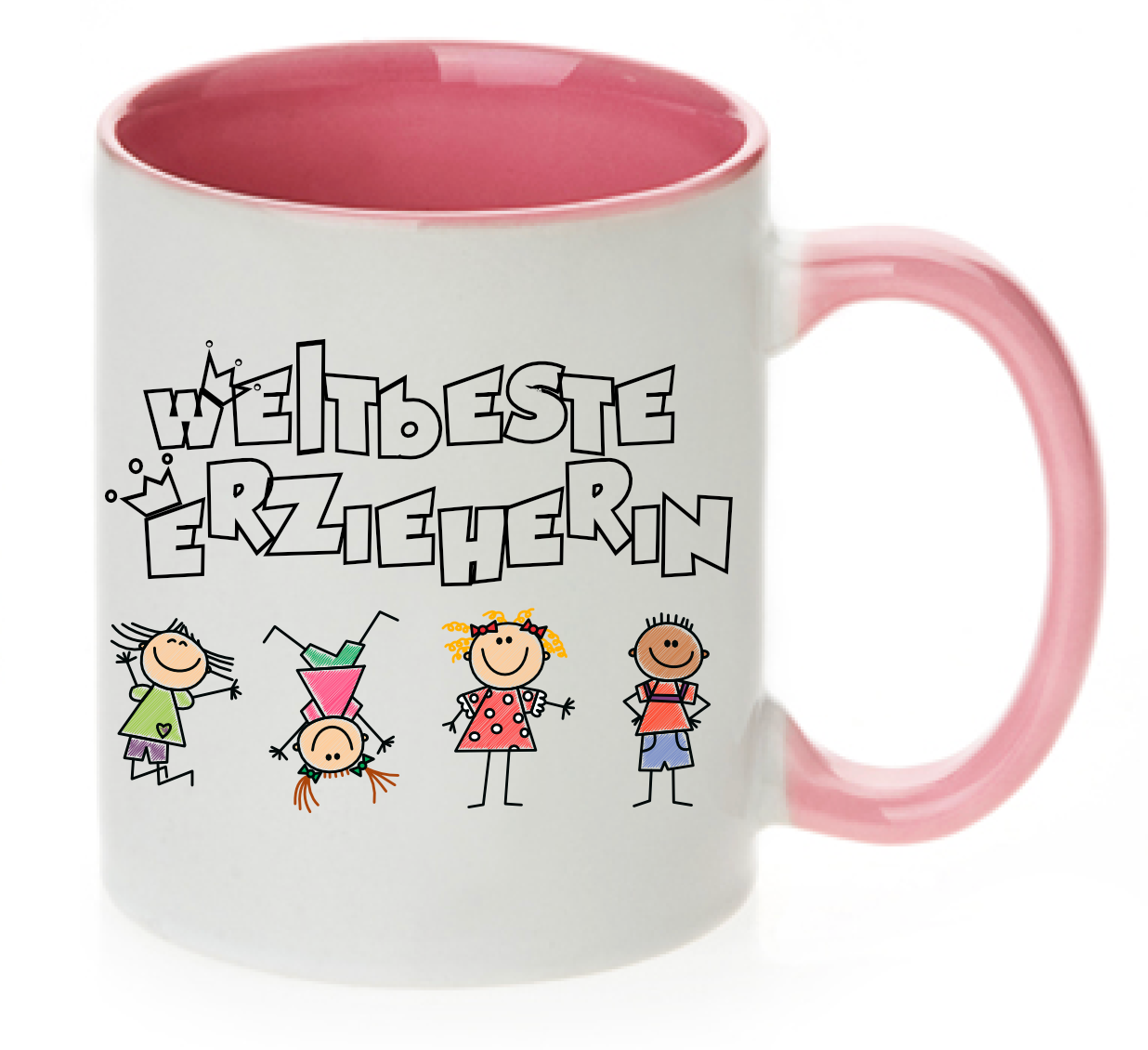 Tasse Weltbeste Erzieherin Abschied Abschiedsgeschenk Kindergärtnerin Farbwahl