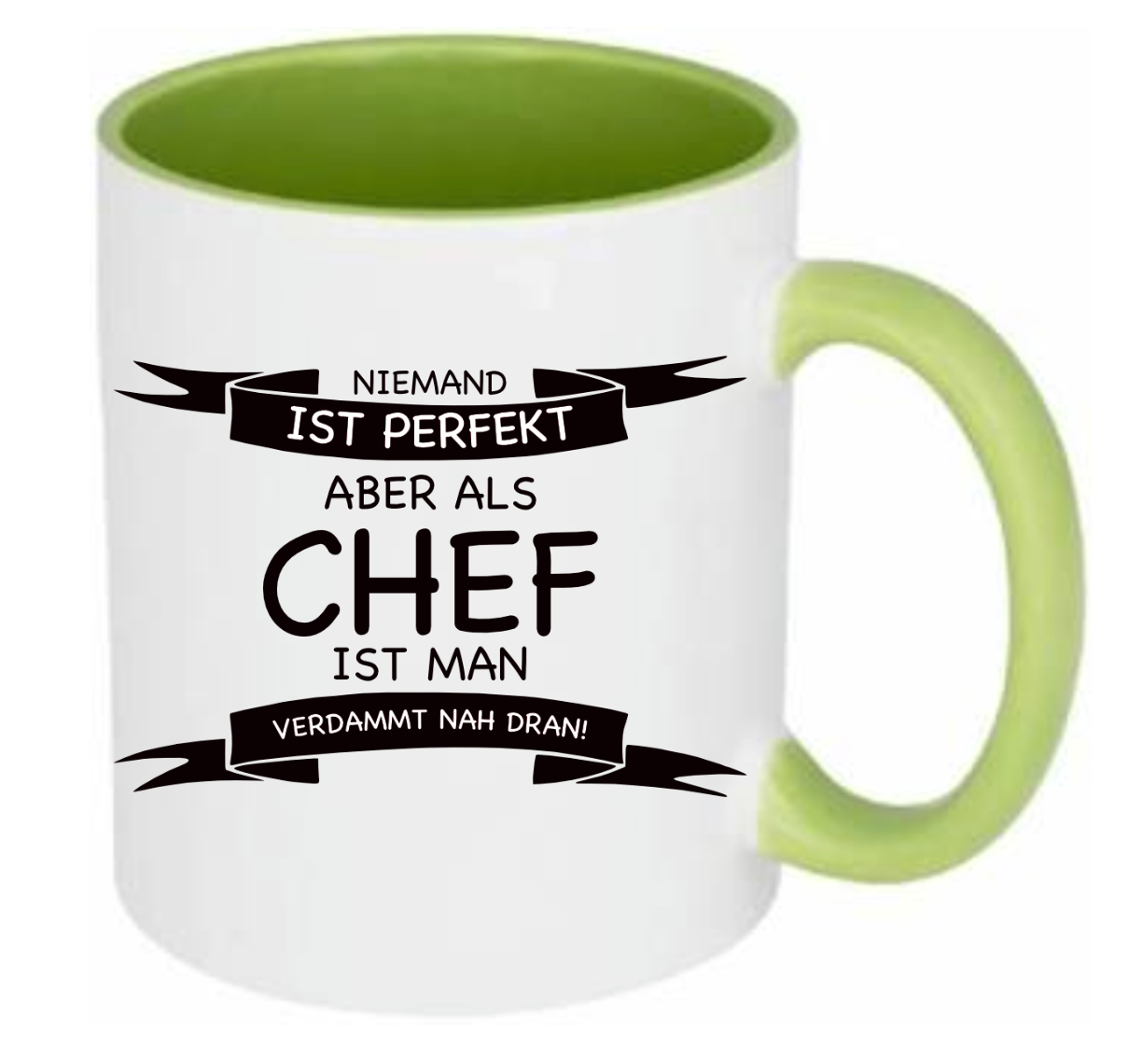 Tasse Niemand ist perfekt Chef