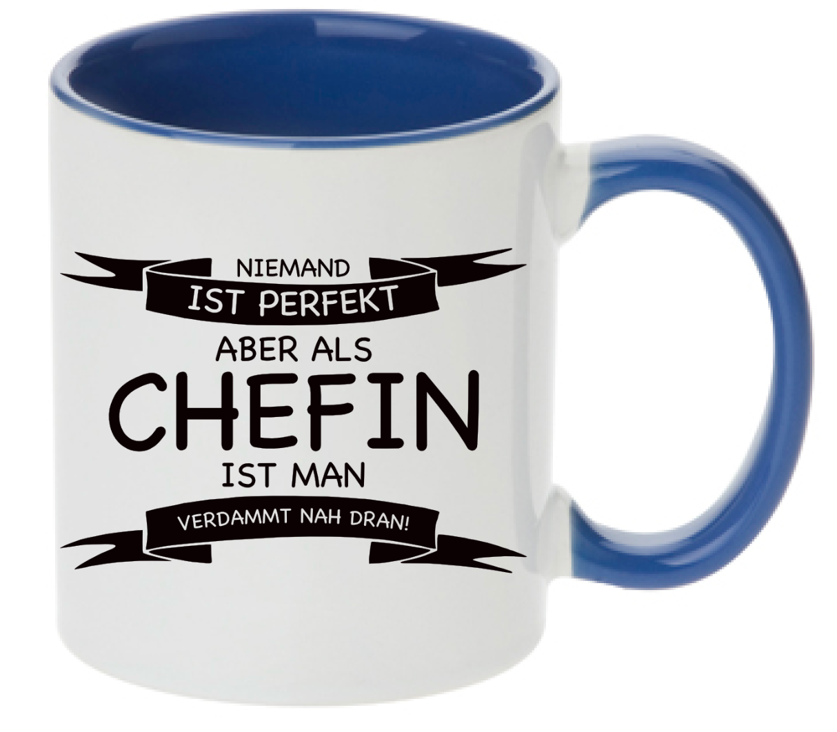 Tasse Niemand ist perfekt Chefin