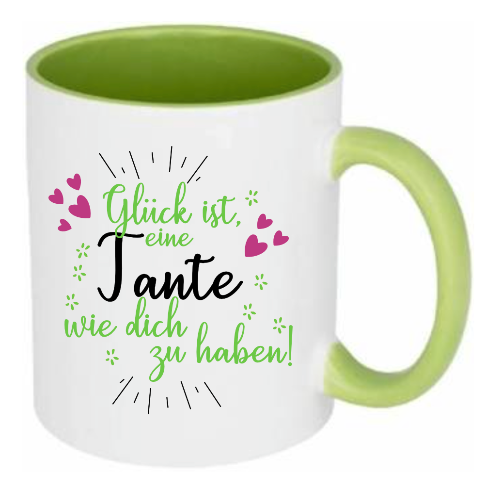 Tasse Glück ist eine Tante wie dich zu haben! Farbwahl