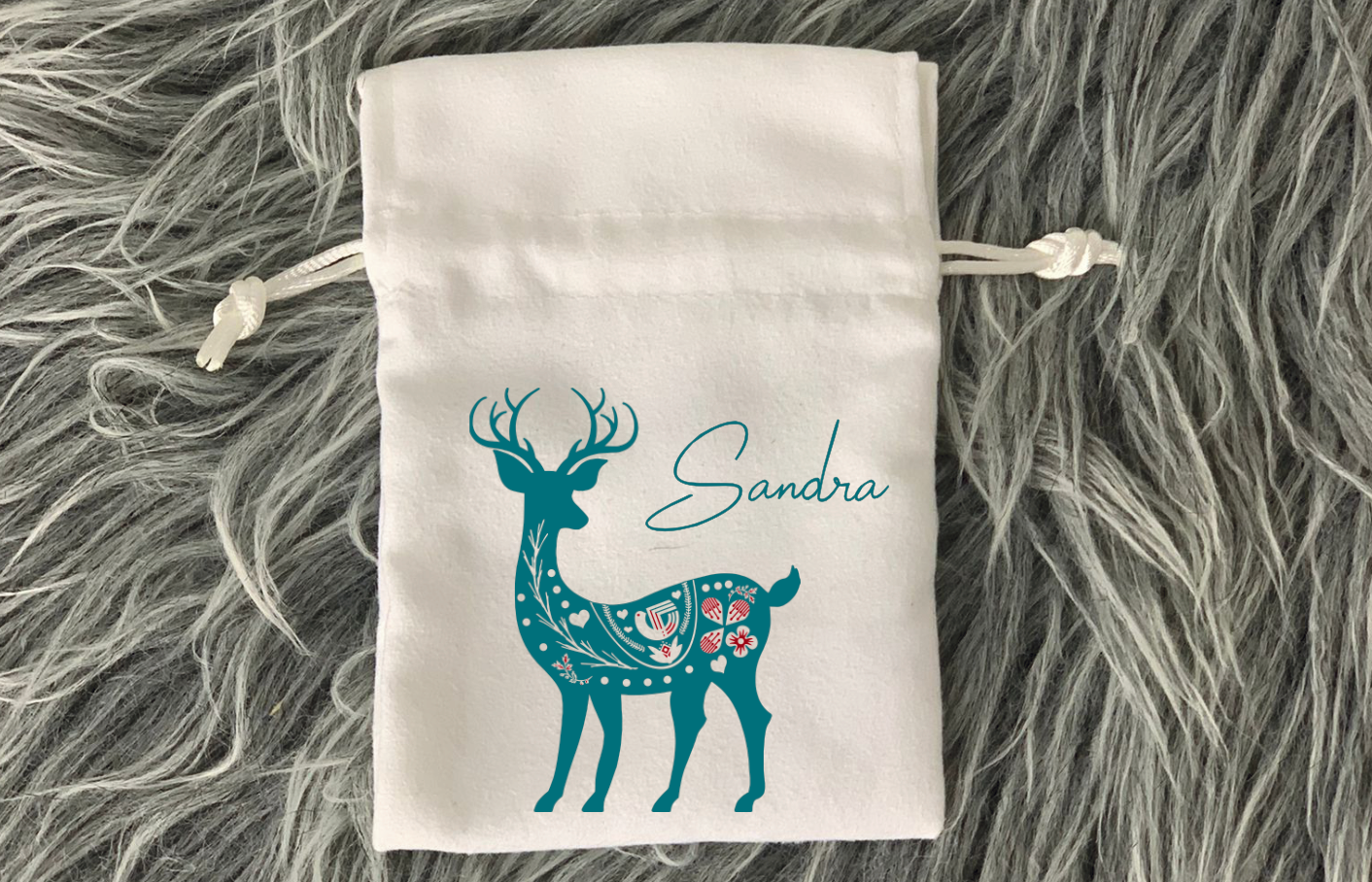 Beutel Hirsch Rentier mit Namen