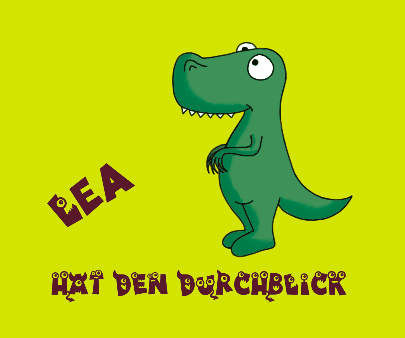 Brillenputztuch - Dino hat den Durchblick mit Wunschnamen