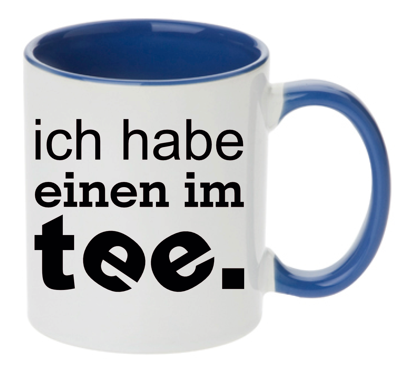 Tasse ich habe einen im tee. Farbwahl