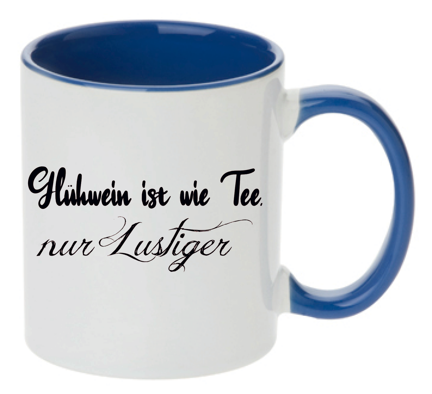 Tasse Glühwein ist wie Tee, nur lustiger Farbwahl
