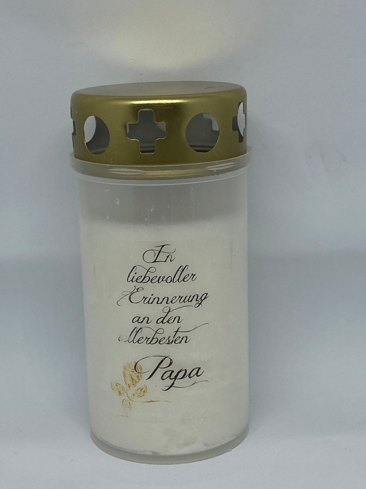 2 Aufkleber für Grablichter Set Papa