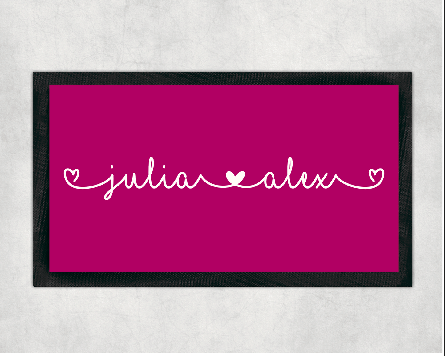 Stufenmatte Herzen Herz deinen Wunschnamen