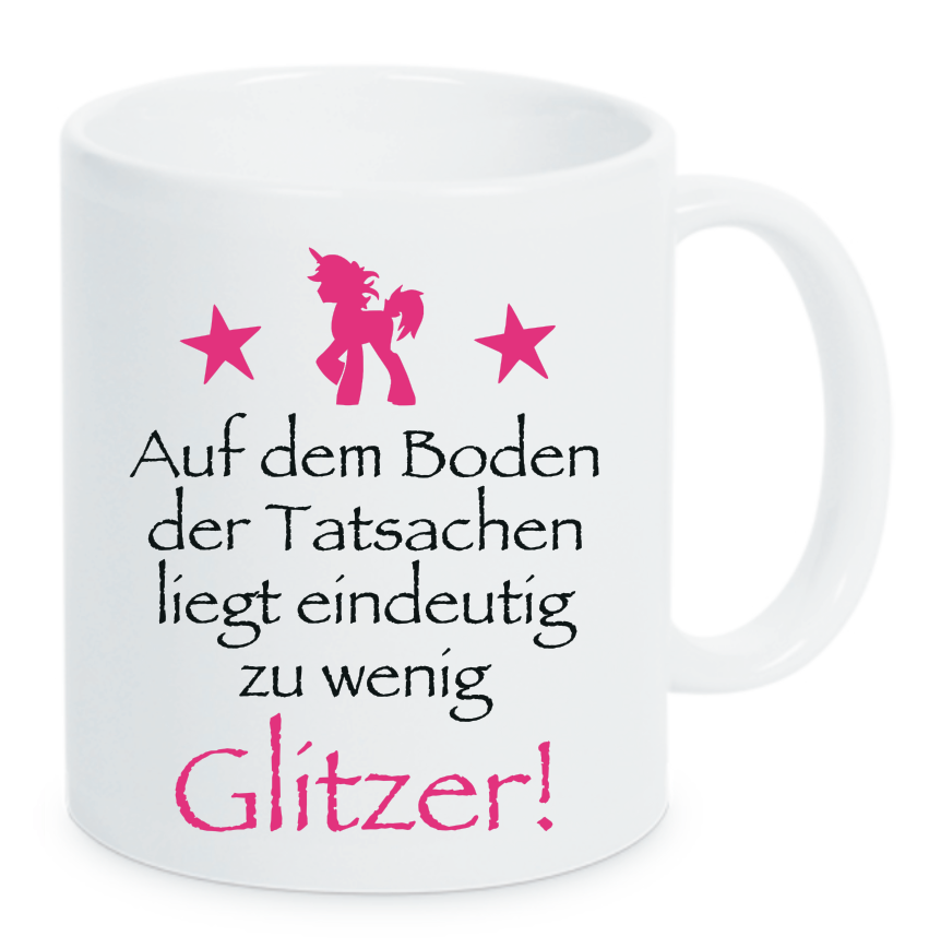 Tasse Auf dem Boden der Tatsachen