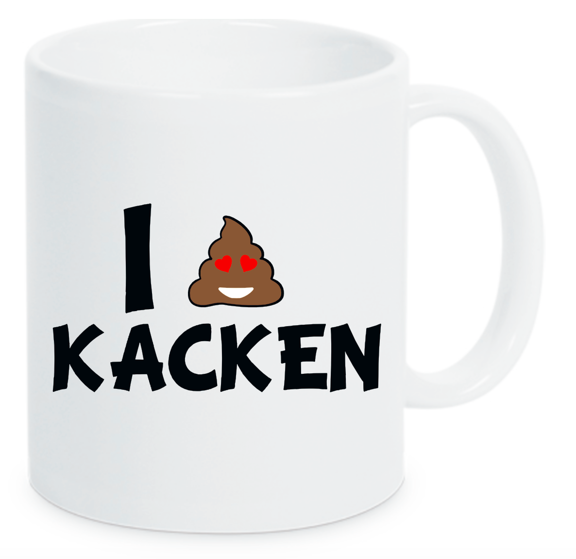 Tasse I Love Kacken Farbwahl