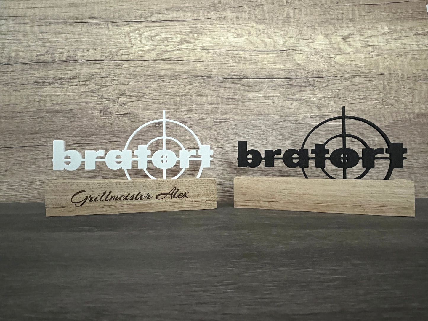 Bratort Dekoration Nachhaltiger 3D Druck Wunschgravur