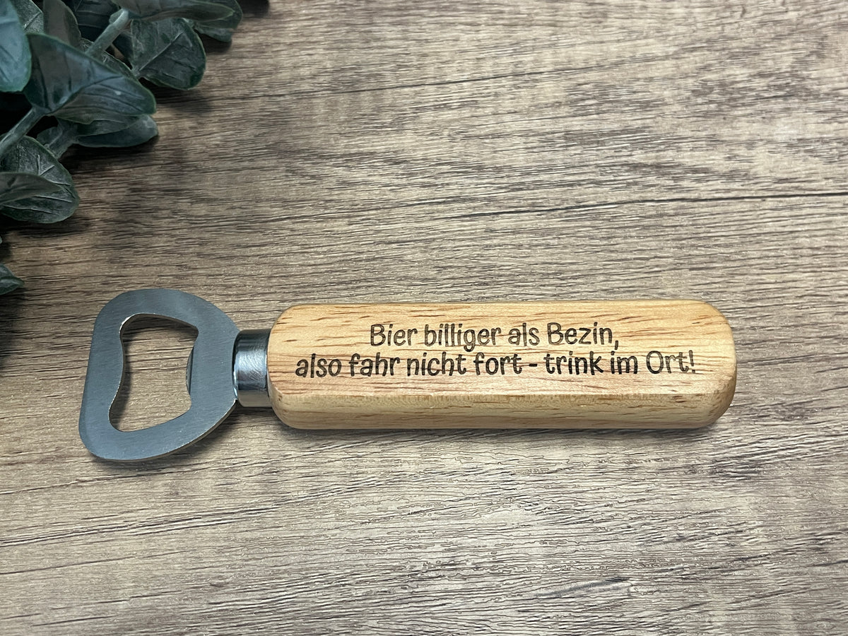 Flaschenöffner witzige Sprüche Hopftimist Prost Lieblingswerkzeug – Farbwuselei