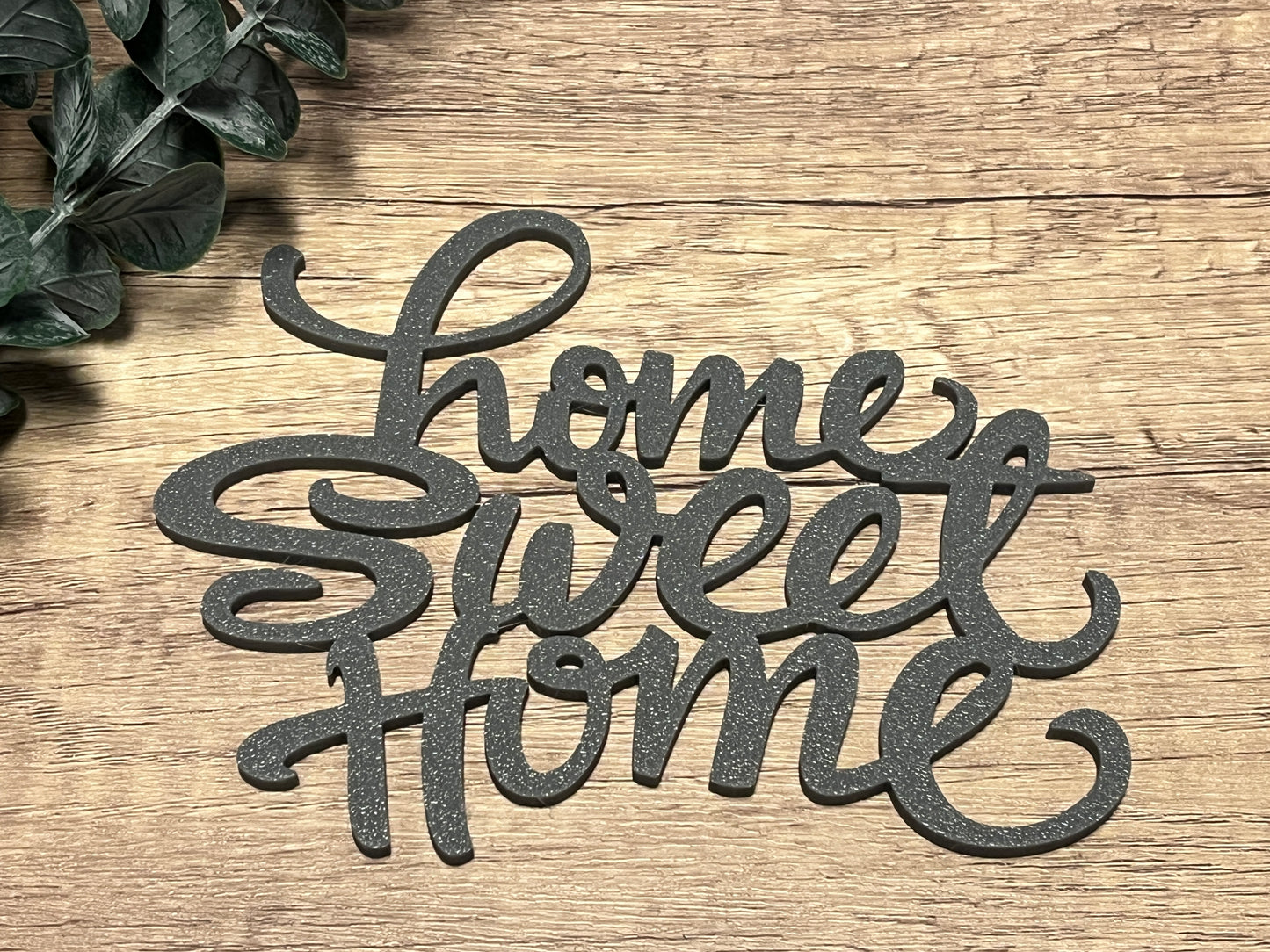 Home sweet Home grau 3D Druck modern aus nachhaltigem PLA