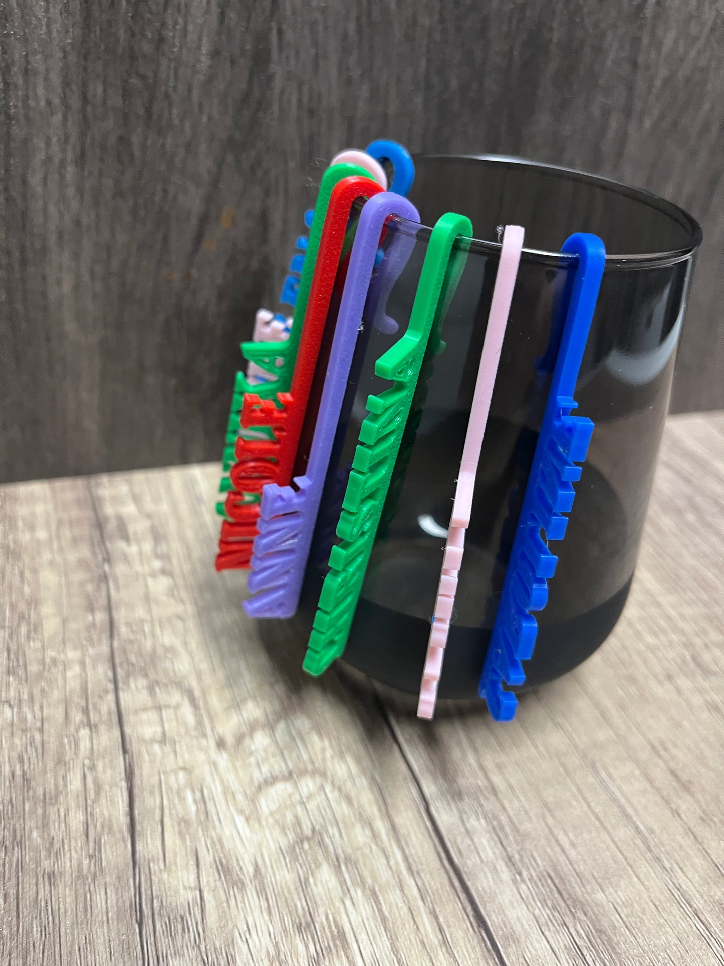 Glasanhänger 3D gedruckter Anhänger mit Namen
