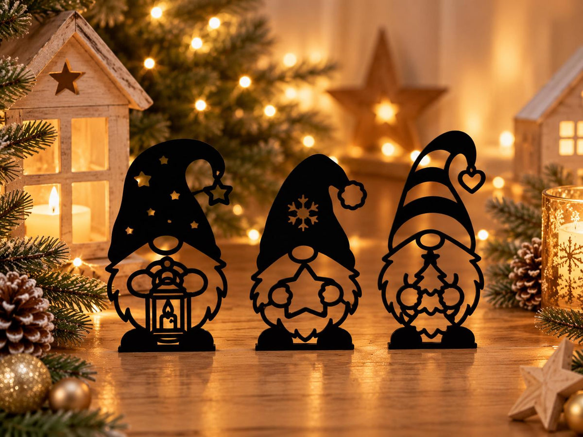 Moderne Wichtel Herbstdeko Weihnachtsdeko | 3D gedruckte Deko | Farbwahl in verschiedenen Größen