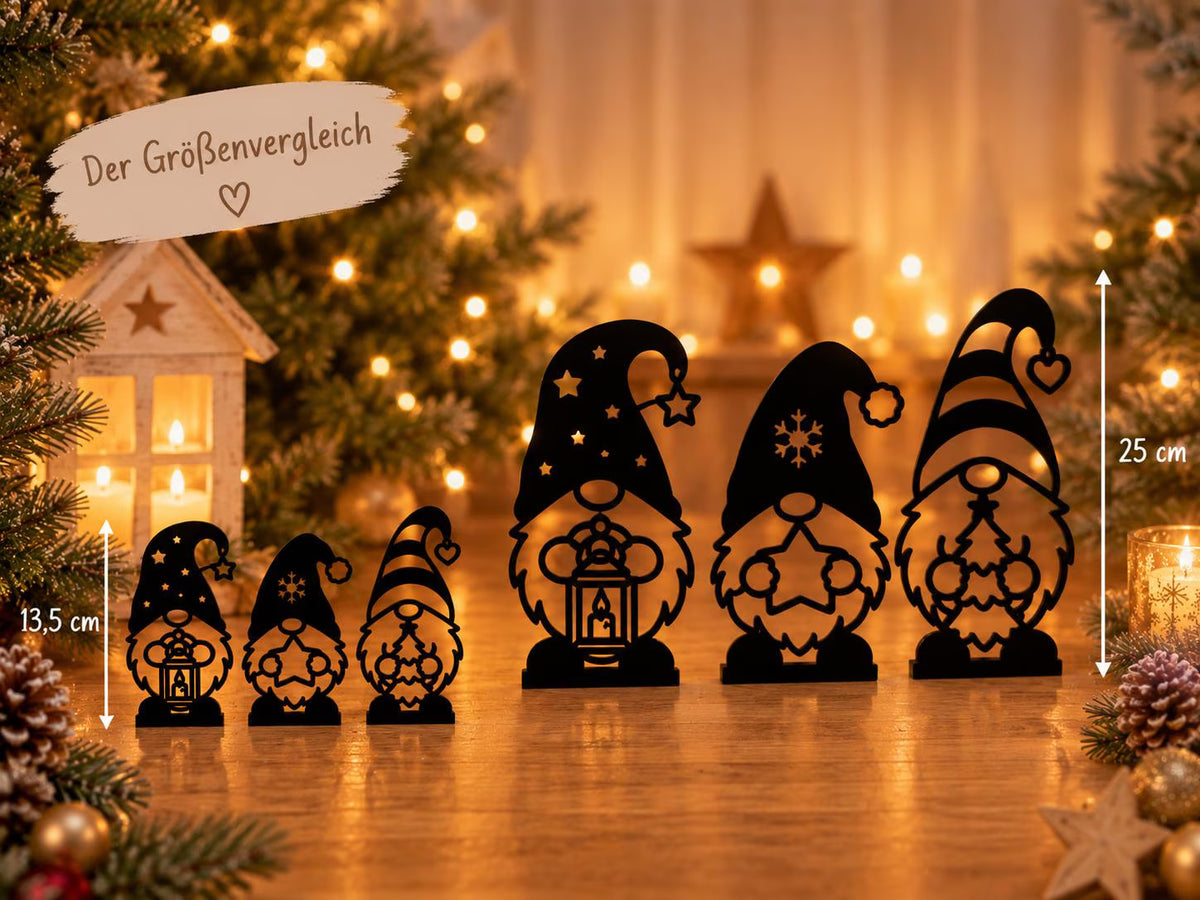 Moderne Wichtel Herbstdeko Weihnachtsdeko | 3D gedruckte Deko | Farbwahl in verschiedenen Größen