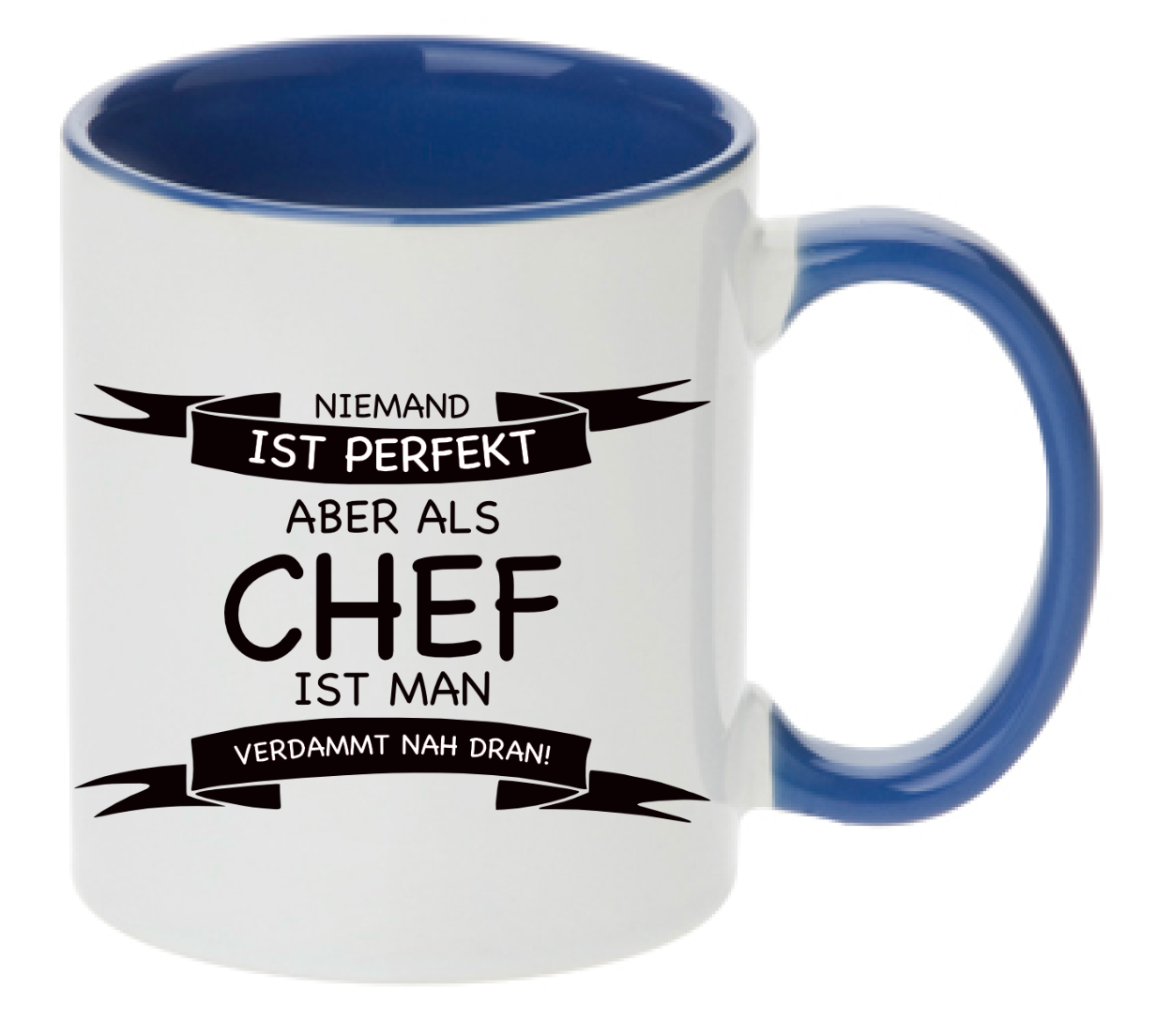 Tasse Niemand ist perfekt Chef