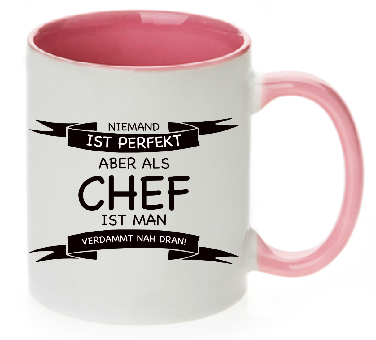 Tasse Niemand ist perfekt Chef