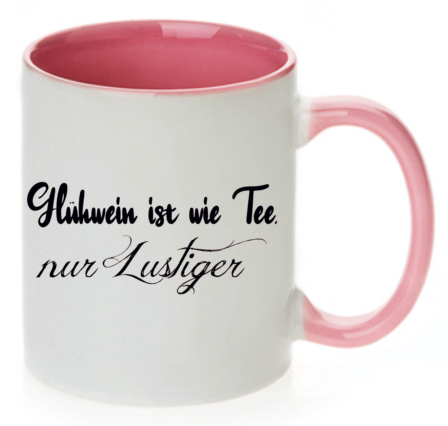 Tasse Glühwein ist wie Tee, nur lustiger Farbwahl