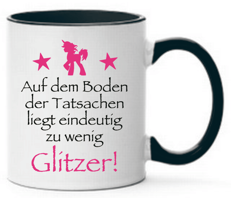 Tasse Auf dem Boden der Tatsachen