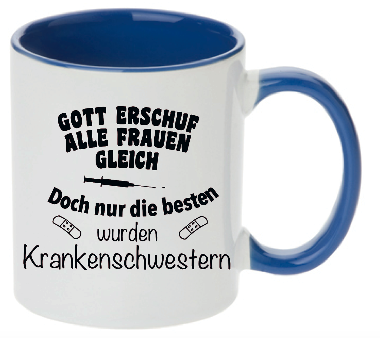 Tasse Gott erschuf alle Frauen gleich Doch nur die besten wurden Krankenschwestern Farbwahl