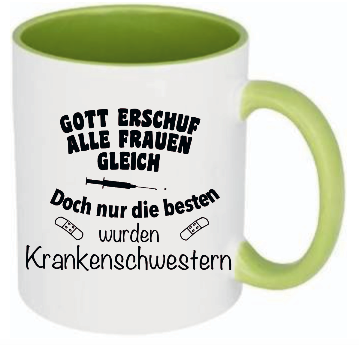 Tasse Gott erschuf alle Frauen gleich Doch nur die besten wurden Krankenschwestern Farbwahl