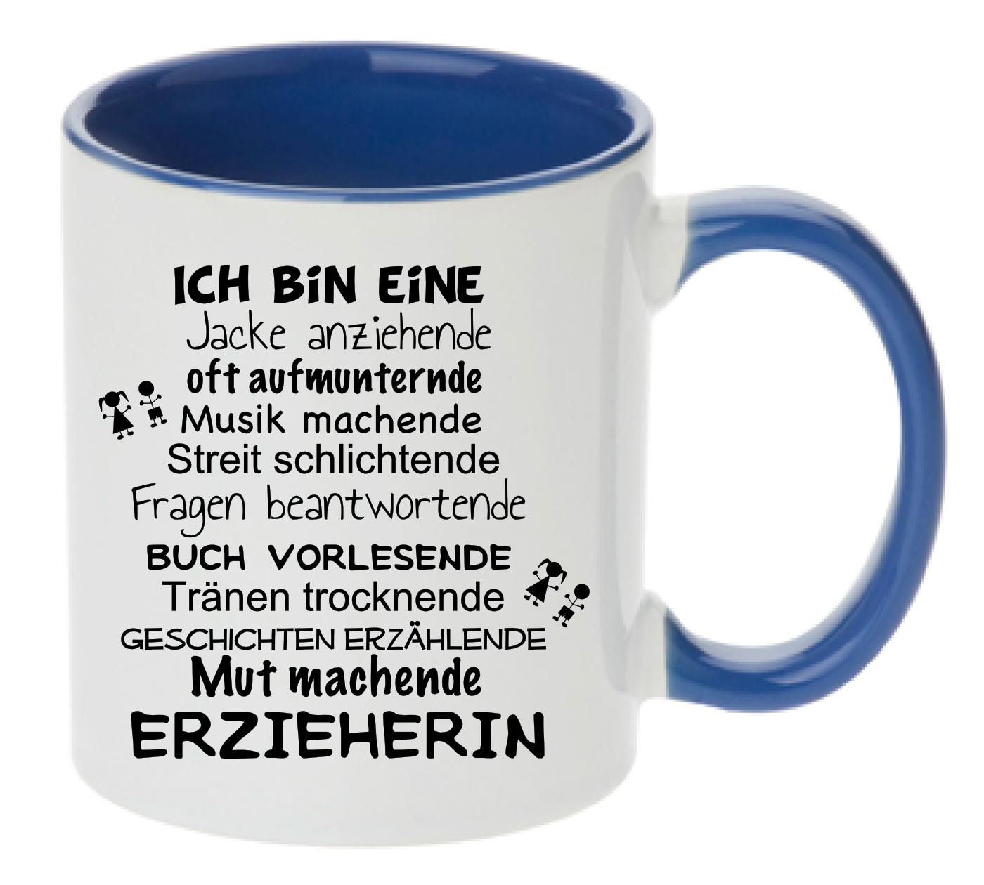 Tasse Ich bin eine Jacke anziehende Erzieherin