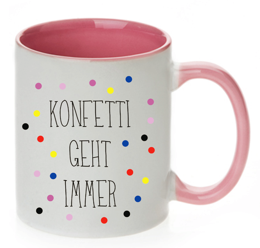 Tasse Konfetti geht immer Farbwahl