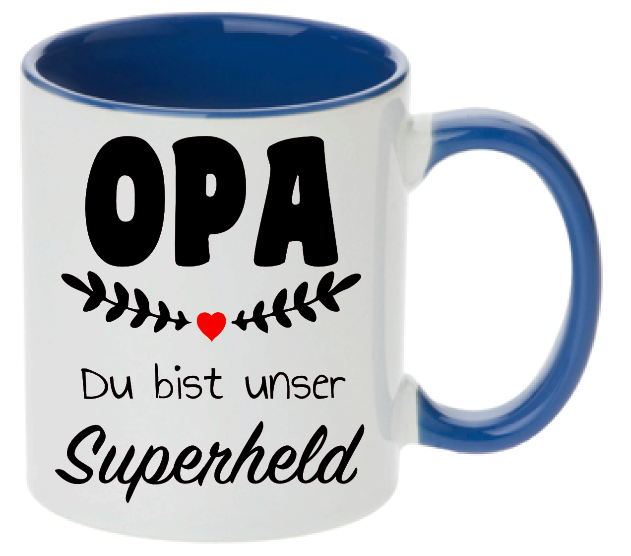 Tasse Opa Du bist unser Superheld Farbwahl