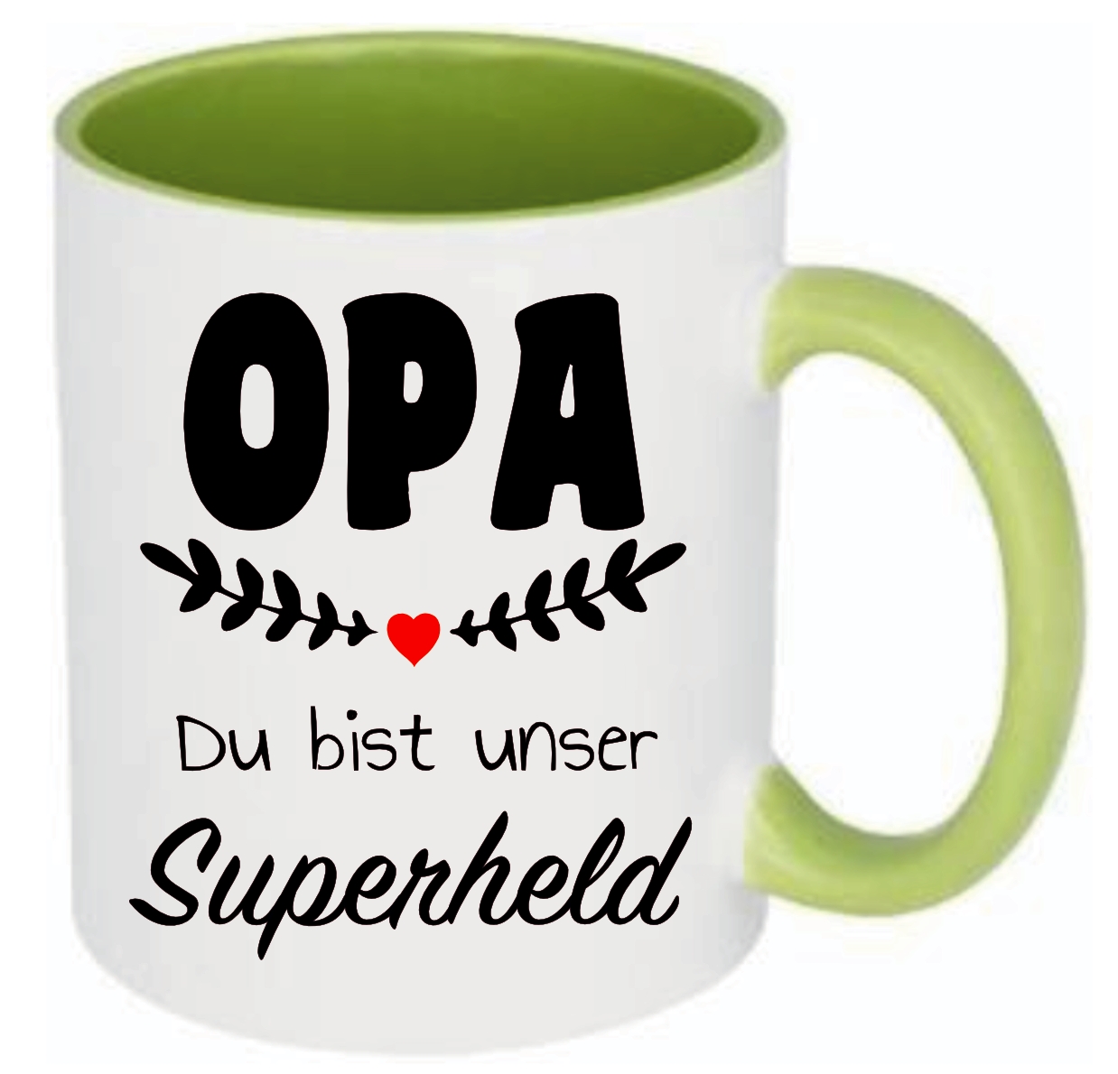 Tasse Opa Du bist unser Superheld Farbwahl