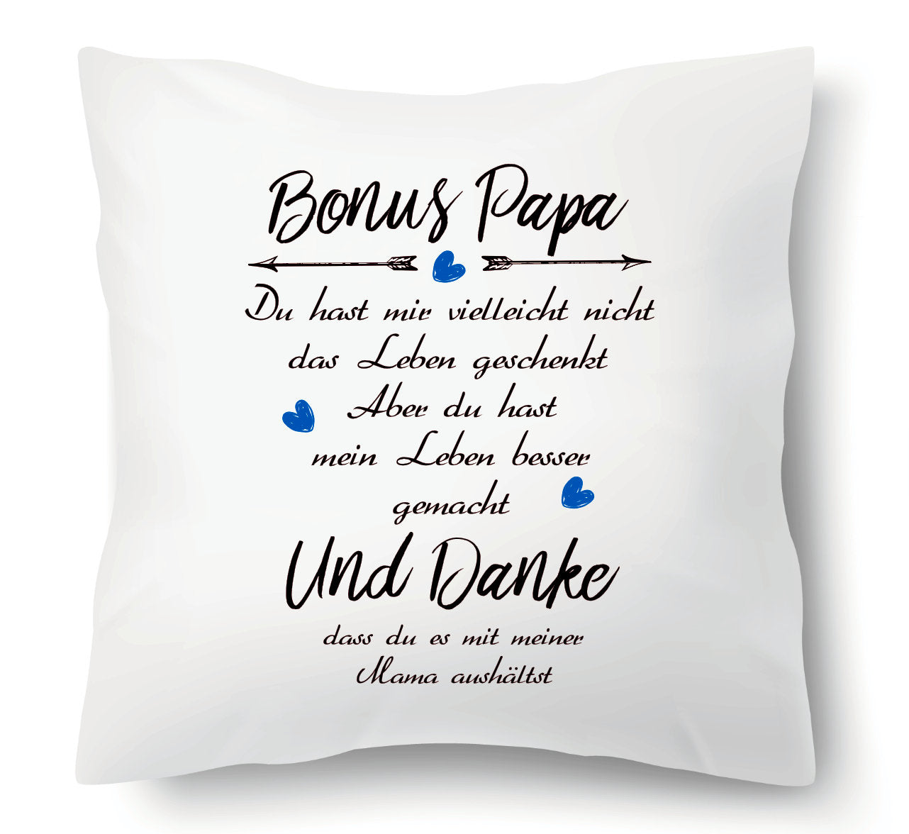 Kissen - Bonus Papa Blau Einzelkind