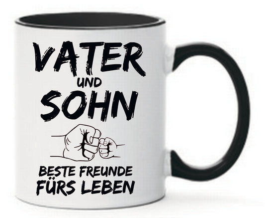 Tasse Vater & Sohn Bester Freund fürs Leben Farbwahl