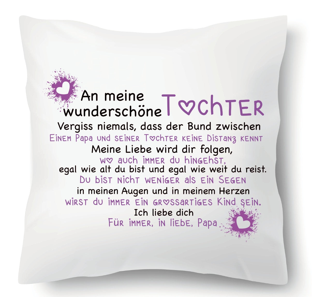 Kissen - An meine wunderschöne Tochter In Liebe Papa