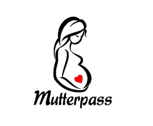 Plottervorlage Mutterpass Schwanger Herz Plotter SVG PNG DXF